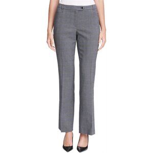 Calvin Klein Modern Fit Grey Trouser Pants‎ Wide Leg High Rise Professional 10
